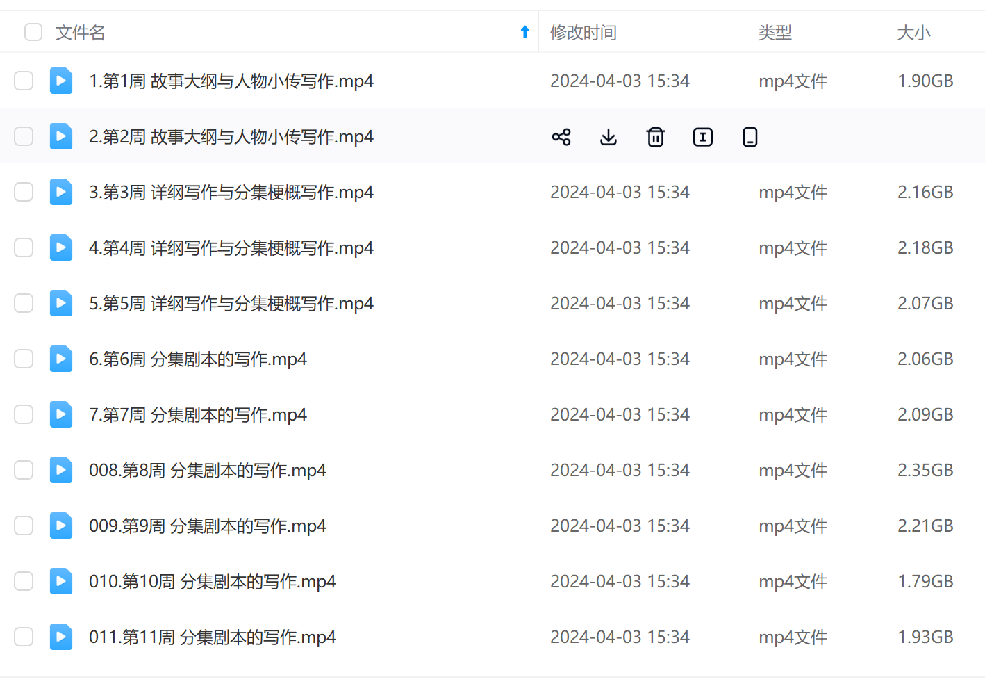 【线上课程】韩佳彤电视剧、网络剧剧本创作实训工作坊 第二阶段